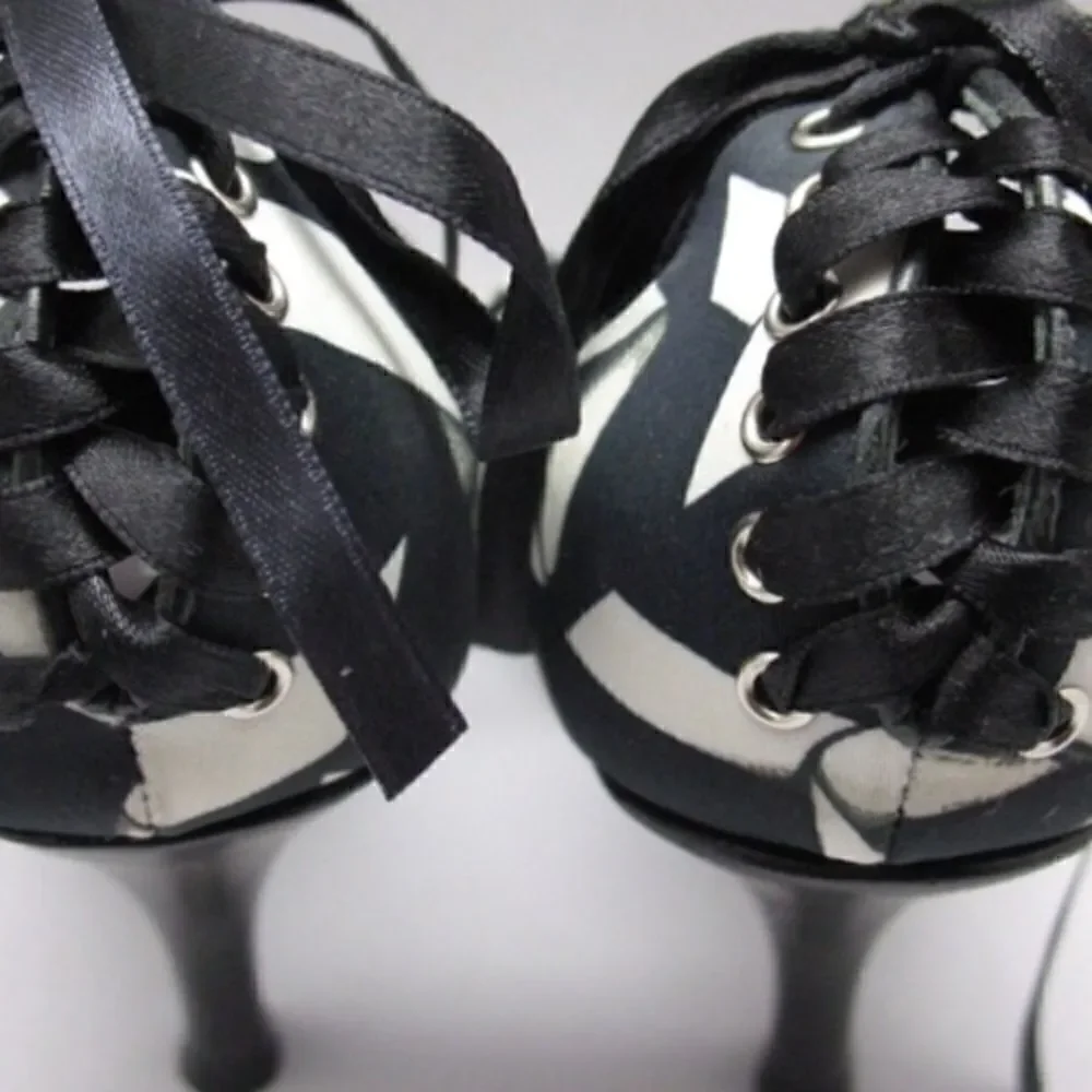 Black White Pumps Heels